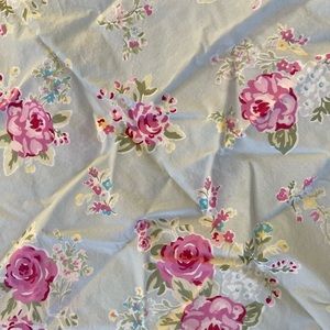 Pottery Barn Kids Twin girls floral duvet, sham and SHEET a set